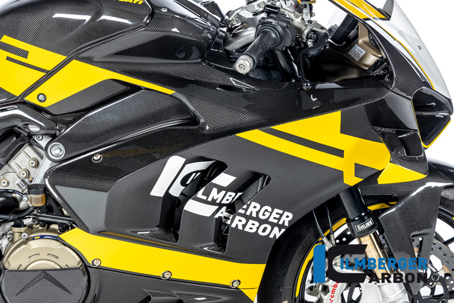 Ilmberger PANIGALE V4S 22-23 レーシングカウル専用 フェアリングサイドパネル 右（艶あり) VER.032.V4R2G.K - 画像 (4)