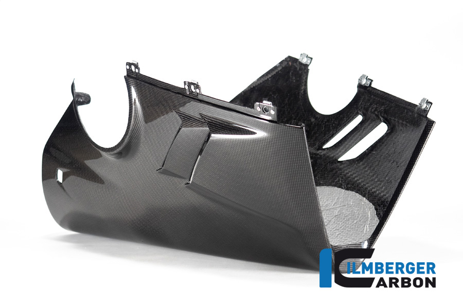 Ilmberger Panigale V4S 22-23 レーシングカウル専用 ハイエグゾースト用ベリーパン (艶あり) VEU.030.V4R2G.K - 画像 (3)