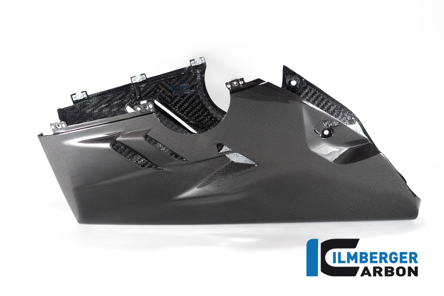 Ilmberger Panigale V4S 22-23 レーシングカウル専用 ハイエグゾースト用ベリーパン (艶あり) VEU.030.V4R2G.K - 画像 (4)