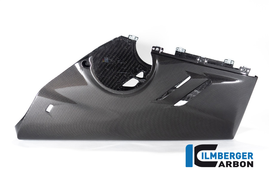 Ilmberger Panigale V4S 22-23 レーシングカウル専用 ハイエグゾースト用ベリーパン (艶あり) VEU.030.V4R2G.K - 画像 (5)