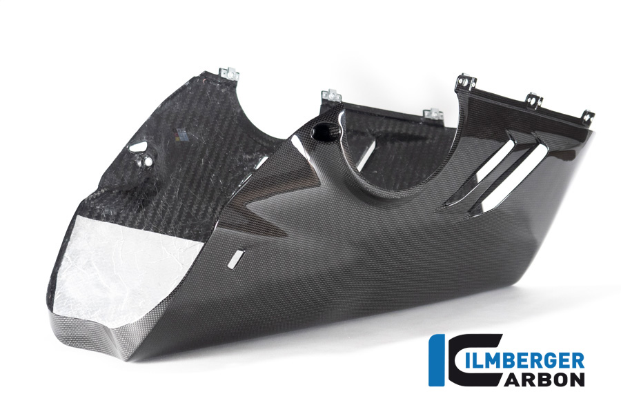 Ilmberger Panigale V4S 22-23 レーシングカウル専用 ハイエグゾースト用ベリーパン (艶あり) VEU.030.V4R2G.K - 画像 (6)