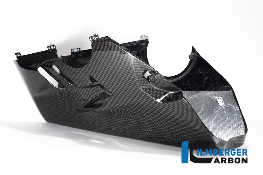 Ilmberger Panigale V4S 22-23 レーシングカウル専用 ハイエグゾースト用ベリーパン (艶あり) VEU.030.V4R2G.K - 画像 (7)