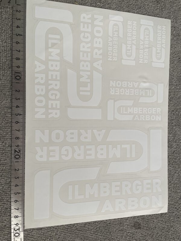 Ilmberger  ロゴステッカー ホワイト ggst-Ilmberger-sticker-01