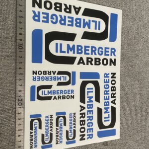 Ilmberger  ロゴステッカー 青黒 ggst-Ilmberger-sticker-03