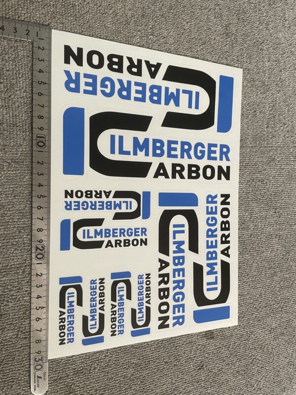 Ilmberger  ロゴステッカー 青黒 ggst-Ilmberger-sticker-03