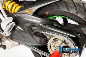 Multistrada 1200/S/DVT 2015 Ilmberger スイングアームカバー/アッパーチェーンガード 艶なし SSO.104.D15MM.K